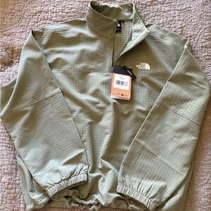 The North Face Sage Green Quarter-Zip Pullover
